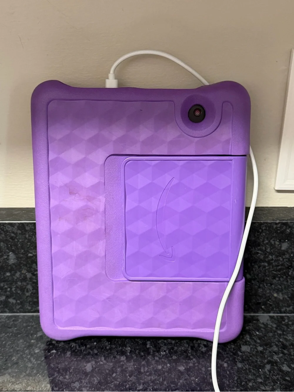 Amazon Fire Tablet in Bright Purple Protective Case